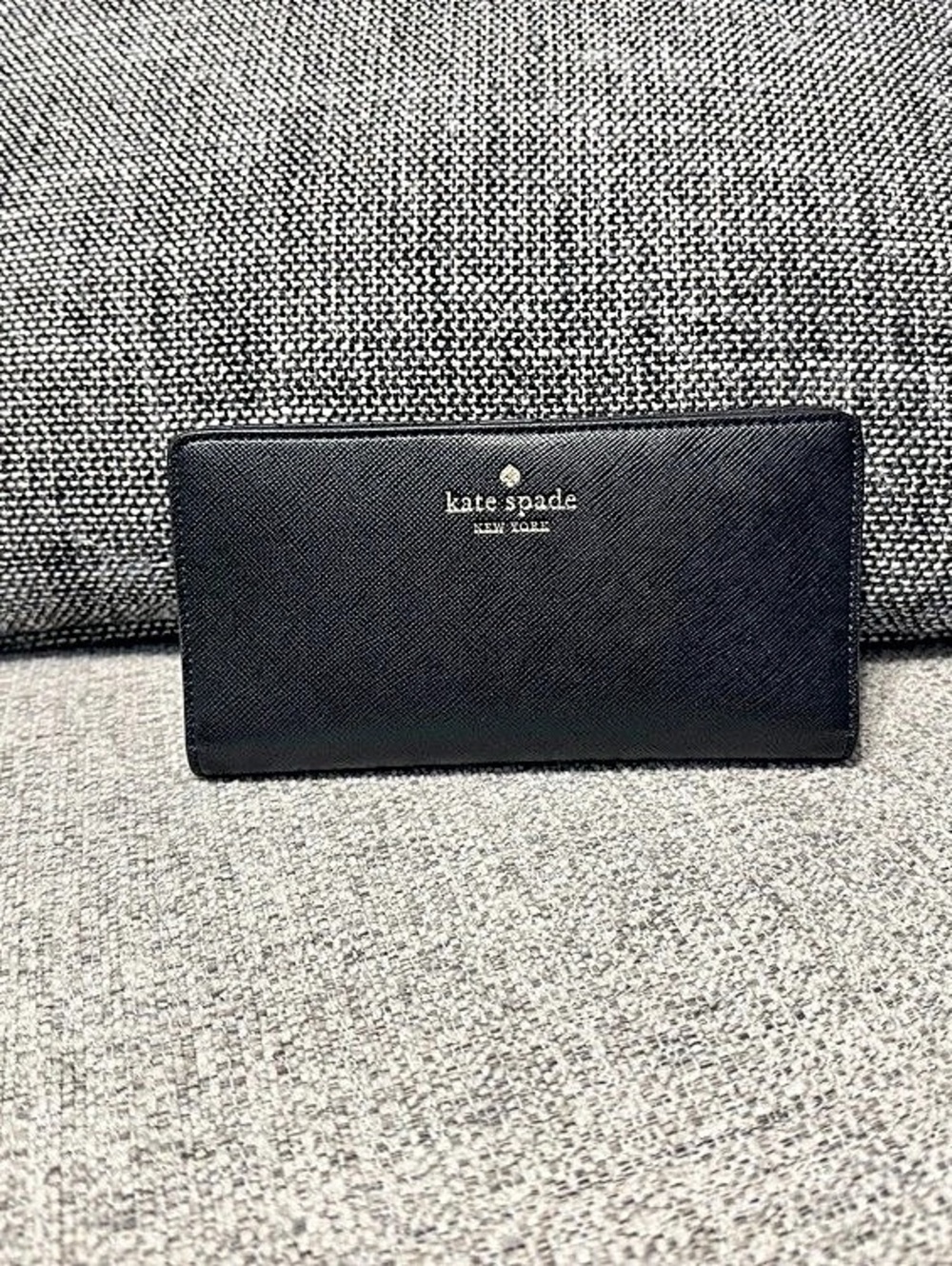 kate spade Staci Large Slim Bifold Wallet Black